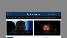 What Zivotvcesku.cz website looked like in 2023 (1 year ago)