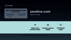 What Zandino.com website looked like in 2023 (1 year ago)