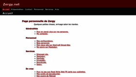 What Zergy.net website looked like in 2023 (2 years ago)