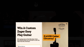 What Zagerguitar.com website looked like in 2023 (This year)
