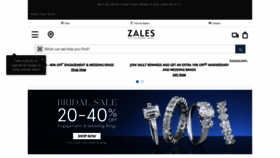 What Zales.com website looked like in 2023 (This year)