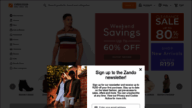 What Zando.co.za website looked like in 2023 (This year)