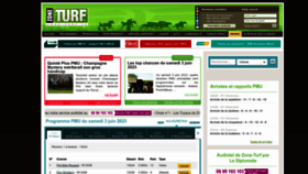 What Zone-turf.fr website looked like in 2023 (This year)
