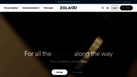 What Zola.com website looked like in 2023 (This year)