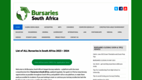 What Zabursaries.co.za website looked like in 2023 (This year)