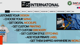 What Zk-international.com website looked like in 2023 (This year)