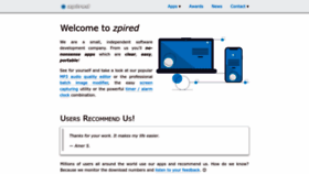 What Zpired.com website looked like in 2023 (This year)