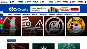 What Zycrypto.com website looked like in 2023 (This year)