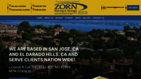 What Zornmovingandstorage.net website looked like in 2023 (This year)