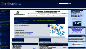 What Zeehosting.com website looked like in 2023 (This year)