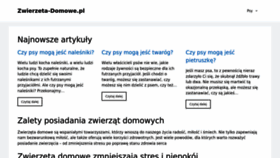 What Zwierzeta-domowe.pl website looked like in 2023 (This year)