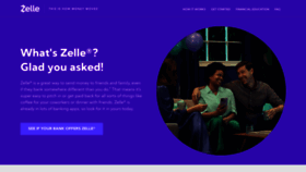 What Zelle.com website looked like in 2023 (This year)
