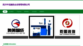 What Zhonghongrongtou.com website looked like in 2023 (This year)