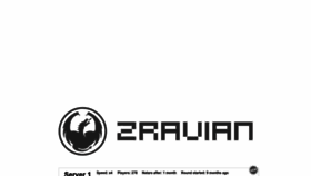 What Zravian.com website looked like in 2023 (This year)