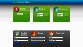What Zoeknummerinfo.nl website looked like in 2023 (This year)