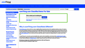 What Zumthing.com website looked like in 2023 (This year)