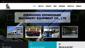 What Zhongxiangmachinery.com website looked like in 2023 (This year)