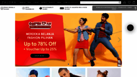 What Zalora.co.id website looked like in 2023 (This year)