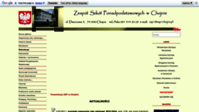 What Zsp1chojna.pl website looked like in 2023 (This year)