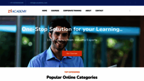 What Zxacademy.com website looked like in 2023 (This year)