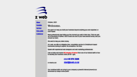 What Zweb.co.nz website looked like in 2023 (This year)