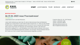 What Zahnarztpraxis-kaul.de website looked like in 2023 (This year)