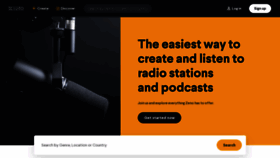 What Zenoradio.com website looked like in 2023 (This year)