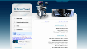 What Zohrehyousefi.com website looked like in 2023 (This year)