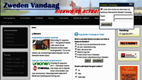 What Zwedenvandaag.nl website looked like in 2011 (12 years ago)