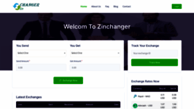 What Zinchanger.com website looked like in 2024 (1 year ago)
