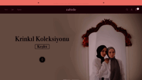 What Zahide.com website looks like in 2024 