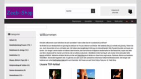 What Zeeb-shop.de website looked like in 2024 (1 year ago)