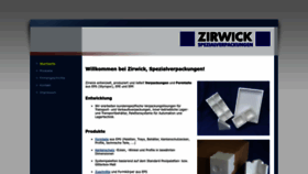 What Zirwick.de website looks like in 2024 