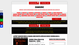 What Zamusic.org website looks like in 2024 