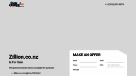 What Zillion.co.nz website looked like in 2024 (2 years ago)
