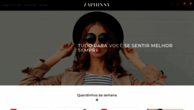 What Zaphinny.com.br website looks like in 2024 