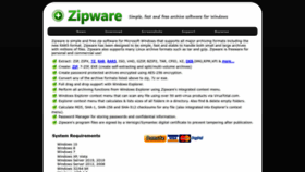 What Zipware.org website looks like in 2024 