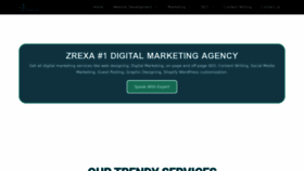What Zrexa.com website looks like in 2024 