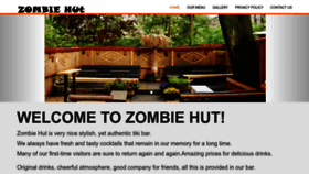 What Zombie-hut.com website looks like in 2024 