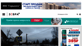 What Zebra-tv.ru website looks like in 2024 