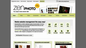 What Zenphoto.org website looks like in 2024 