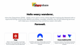 What Zippyshare.com website looks like in 2024 