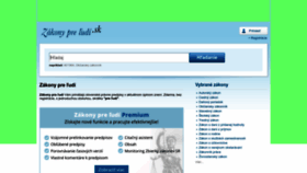 What Zakonypreludi.sk website looks like in 2024 