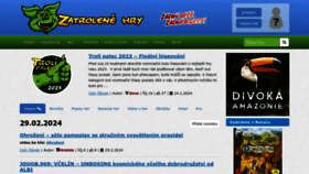 What Zatrolene-hry.cz website looks like in 2024 