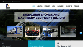What Zhongxiangmachinery.com website looks like in 2024 