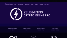 What Zeusbtc.com website looks like in 2024 