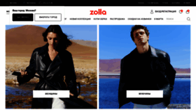 What Zolla.com website looks like in 2024 