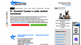 What Zoostar.ru website looks like in 2024 