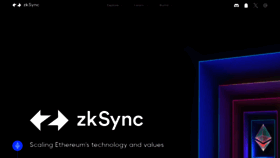 What Zksync.io website looks like in 2024 