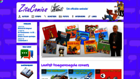 What Zitacomics.be website looks like in 2024 